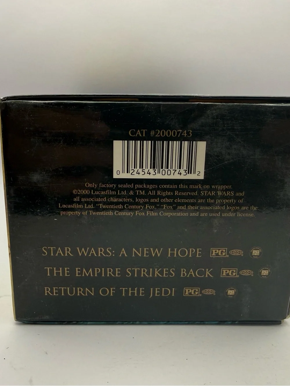Star Wars Trilogy THX 2000 VHS 3 Tape Box Set Empire Jedi New Hope